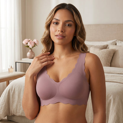 scalloped seamless bralette