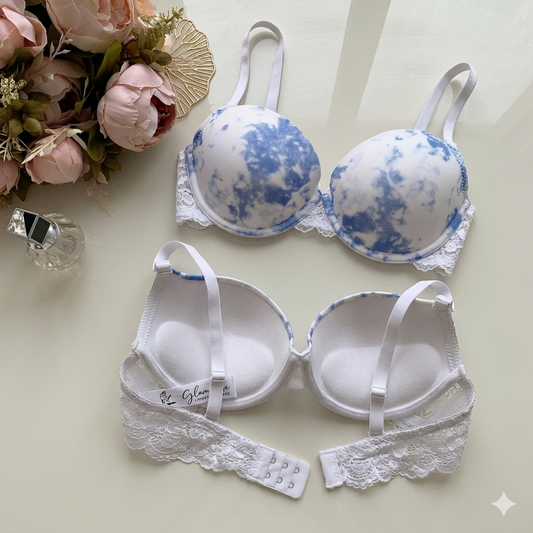 tie-dye push-up t-shirt bra