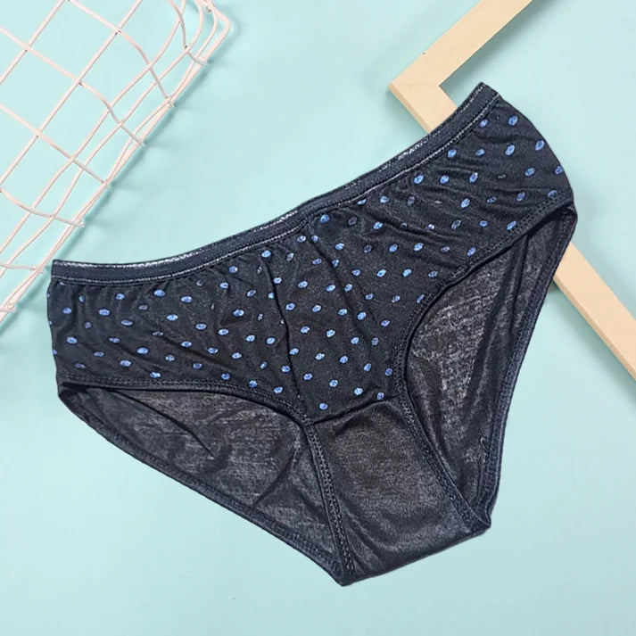 Polka Dotted Cotton Brief Women Seamless Underwear Panties